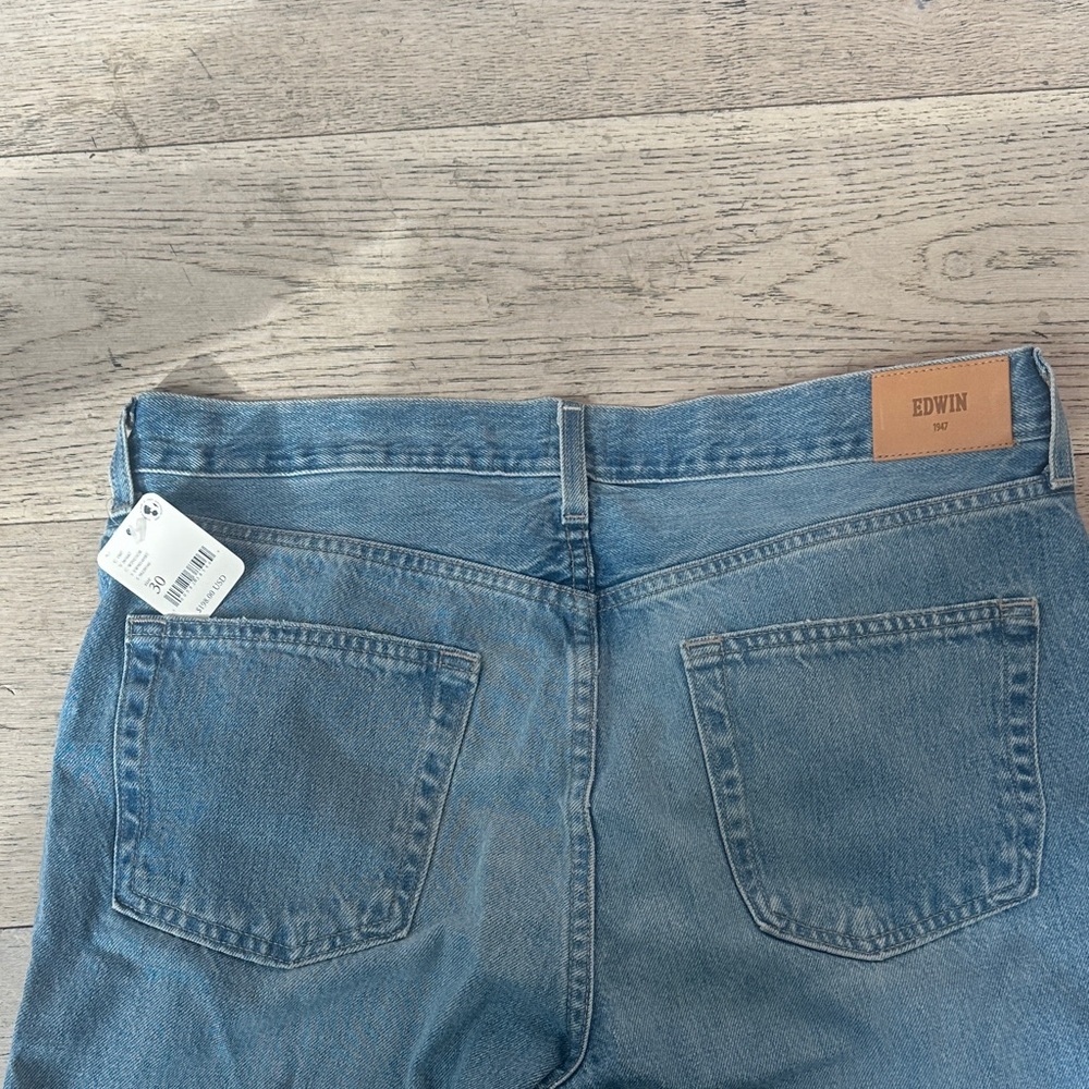 Edwin Womens Light Blue Patchwork Jeans - image 4